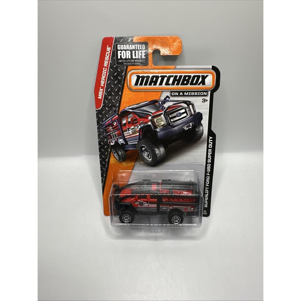 MATCHBOX ON A MISSION SUPERLIFT FORD F-350 SUPER DUTY 85/120